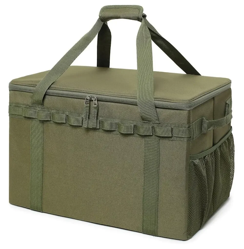 Tactical Camping Storage Bag 46L Utility Tote Trunk Organizer Green NOB